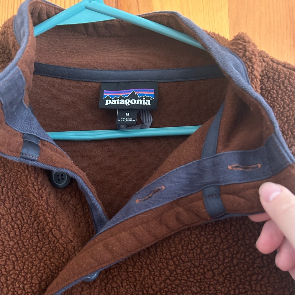 Patagonia Shearling Button Fleece Pullover Men’s M - Picture 3 of 6